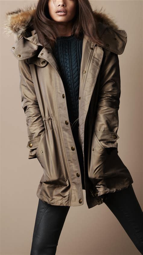 burberry parka grey|Burberry men's overcoat sale.